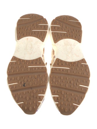 Tod's Printed Embroidered Accent Chunky Sneakers