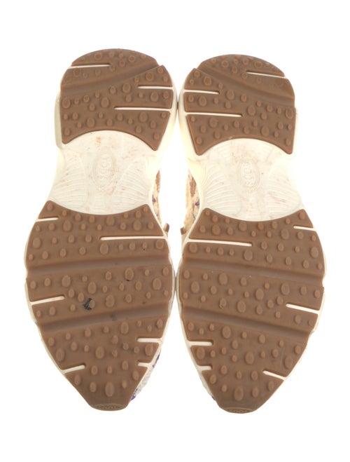 Tod's Printed Embroidered Accent Chunky Sneakers