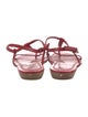 Tod's Leather T-Strap Sandals