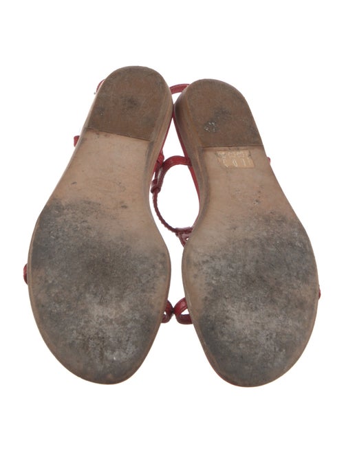 Tod's Leather T-Strap Sandals