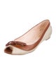 Tod's Canvas Bow Accents Ballet Flats