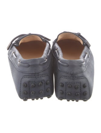 Tod's Leather Bow Accents Loafers