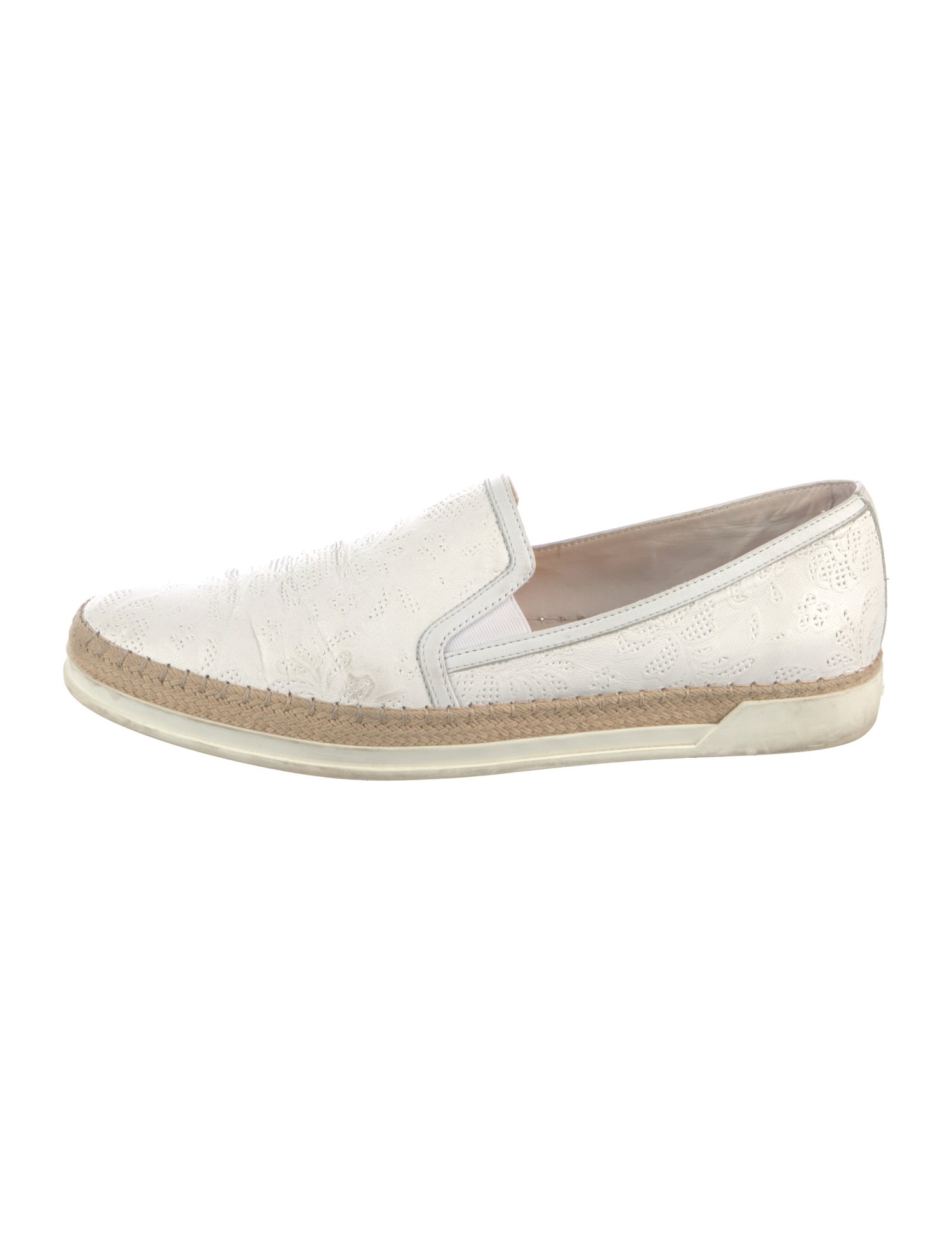 Tod's Leather Braided Accents Espadrille Sneakers