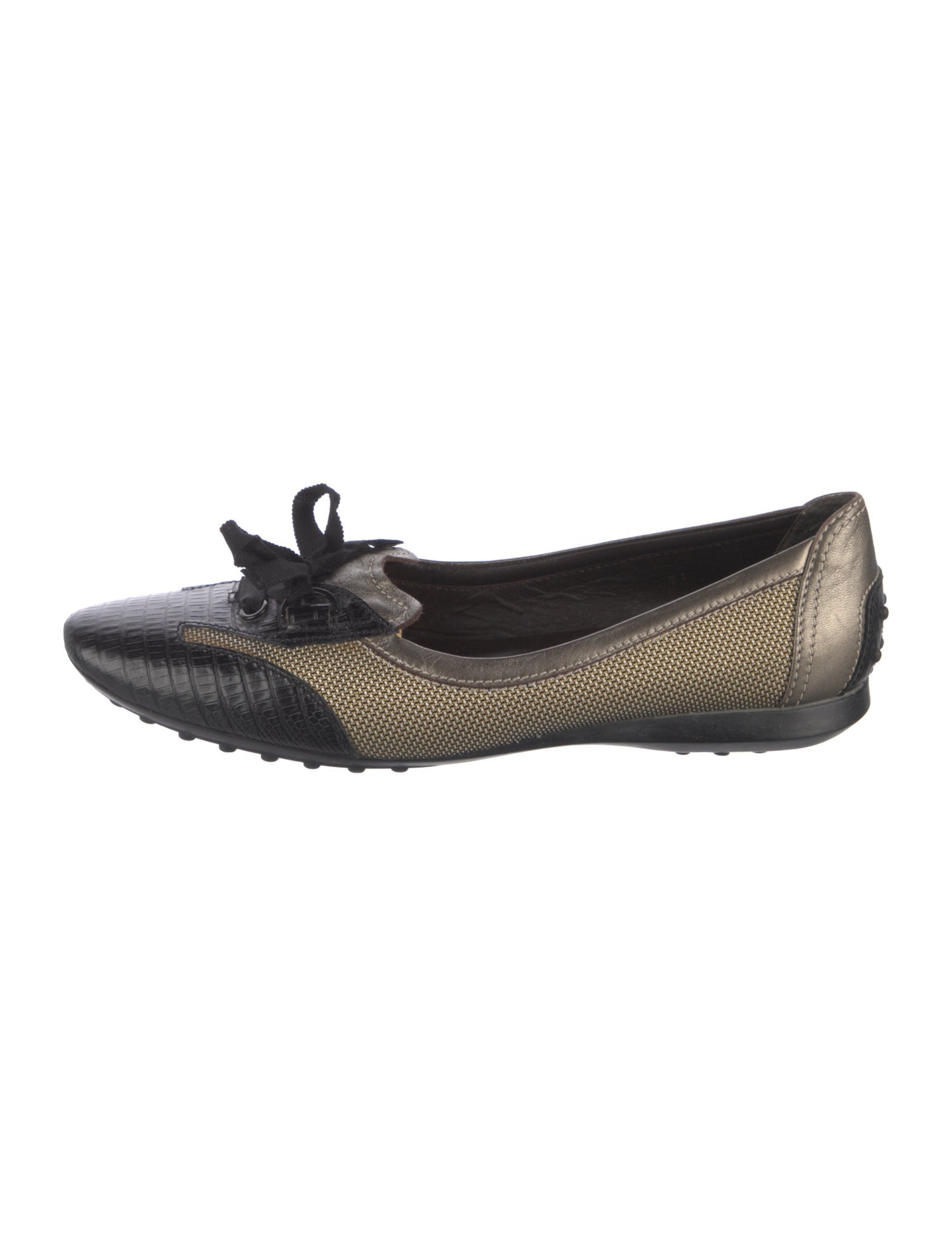 Tod's Colorblock Pattern Ballet Flats