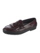 Tod's Leather Tassel Accents Loafers