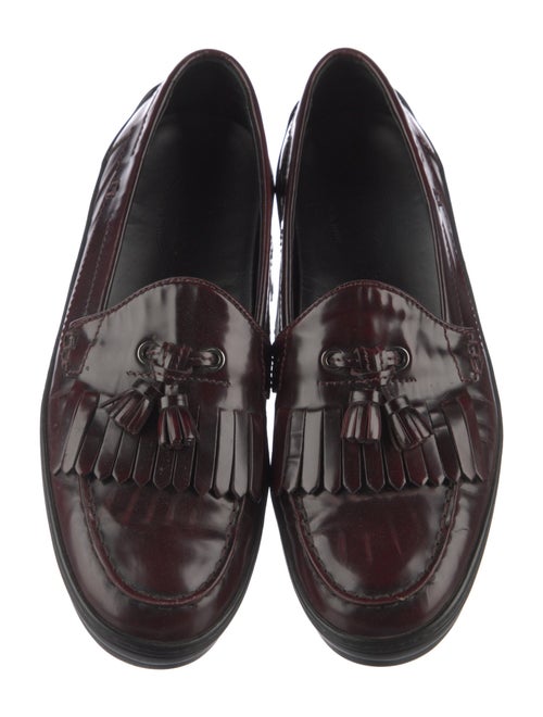Tod's Leather Tassel Accents Loafers