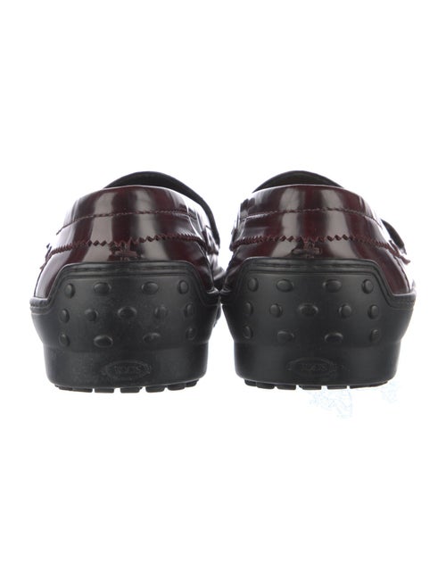 Tod's Leather Tassel Accents Loafers