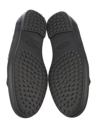 Tod's Leather Tassel Accents Loafers