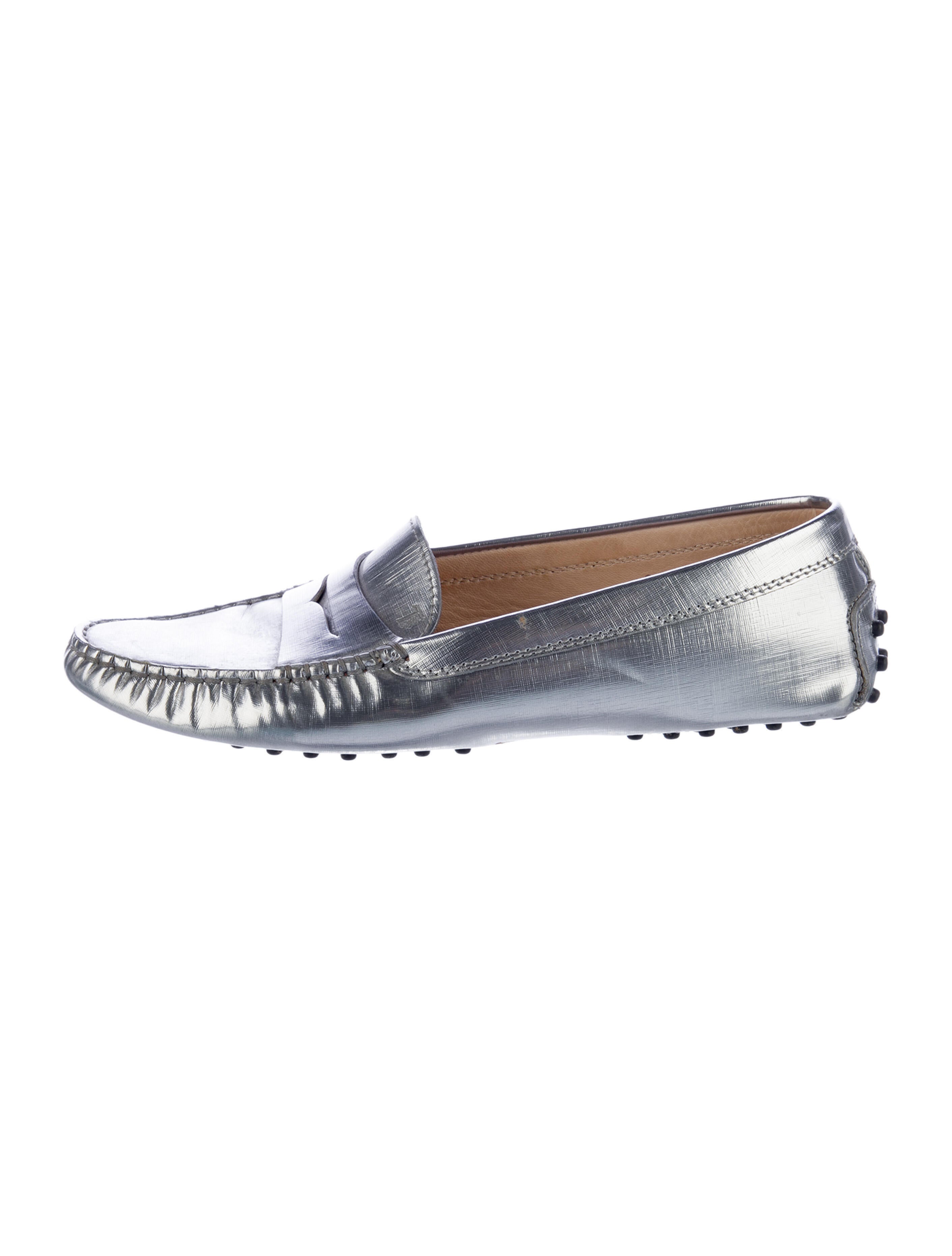 Tod's Leather Whipstitch Trim Loafers