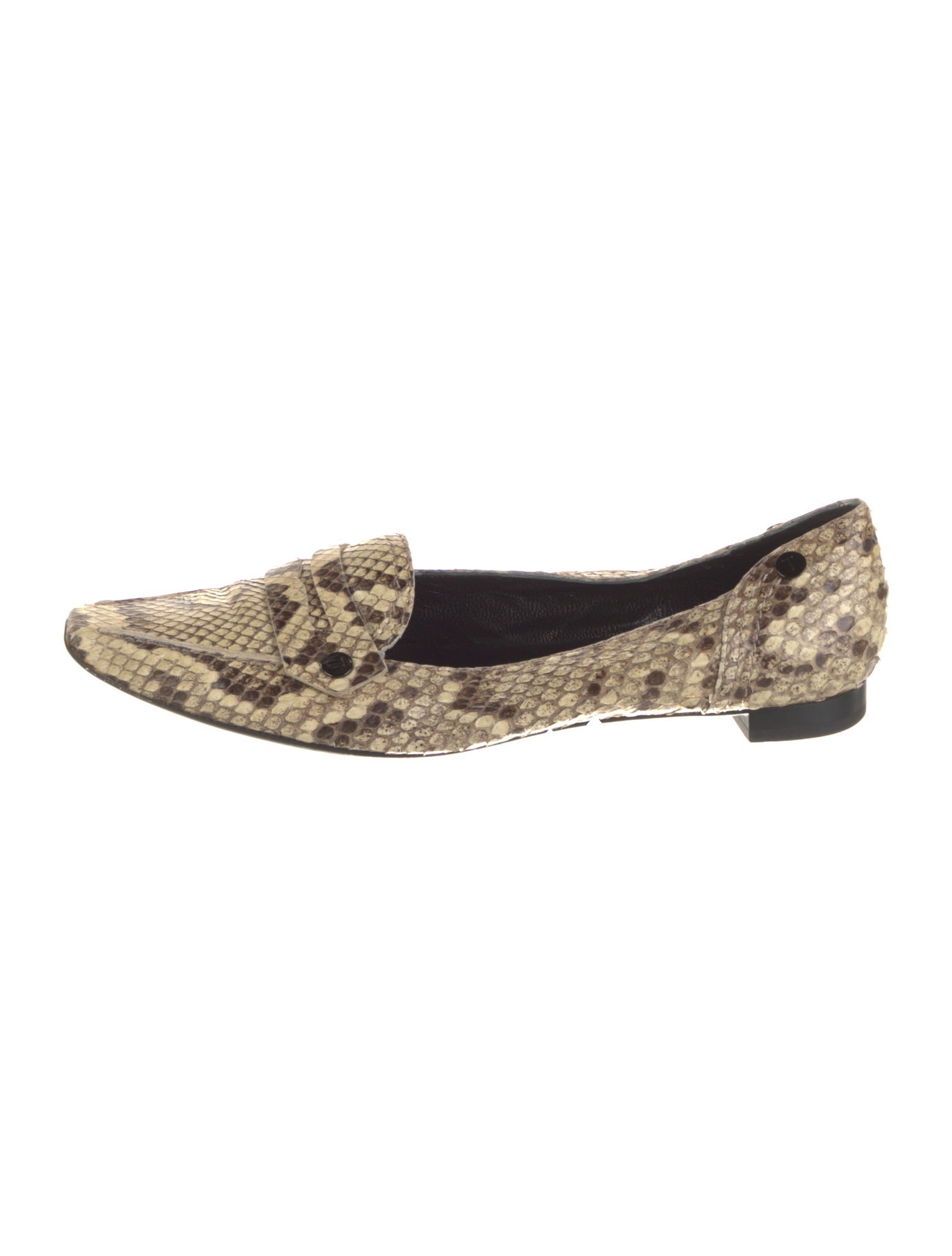 Tod's Snakeskin Animal Print Flats