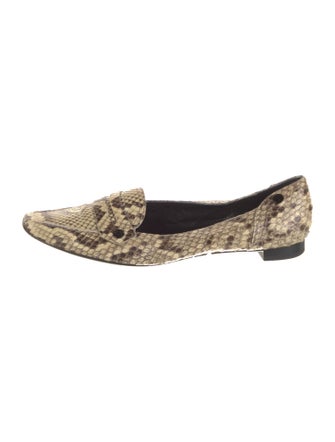 Tod's Snakeskin Animal Print Flats