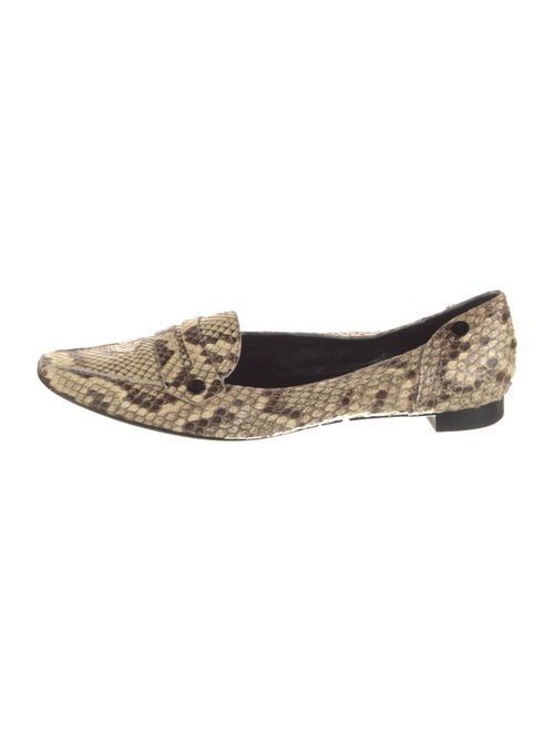 Tod's Snakeskin Animal Print Flats
