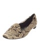 Tod's Snakeskin Animal Print Flats