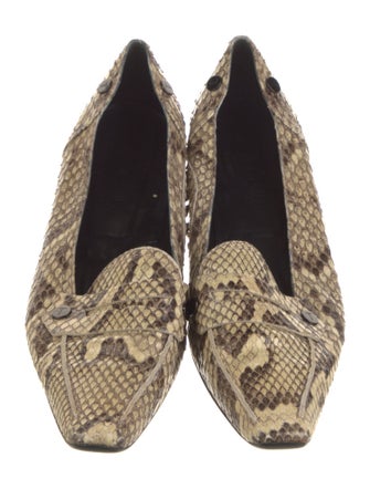 Tod's Snakeskin Animal Print Flats