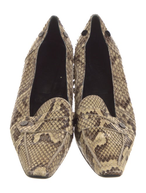 Tod's Snakeskin Animal Print Flats
