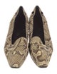 Tod's Snakeskin Animal Print Flats