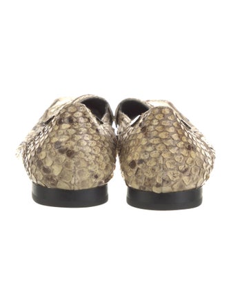Tod's Snakeskin Animal Print Flats