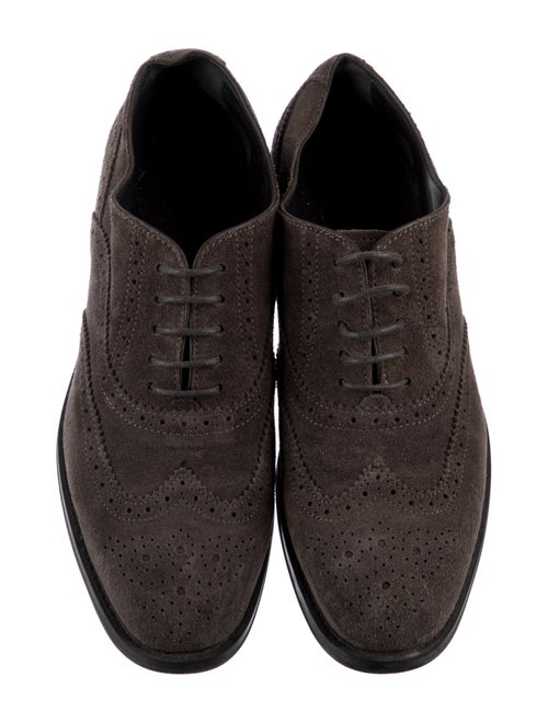 Tod's Suede Lasercut Accents Oxfords