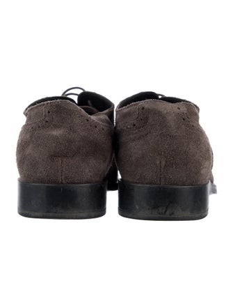Tod's Suede Lasercut Accents Oxfords