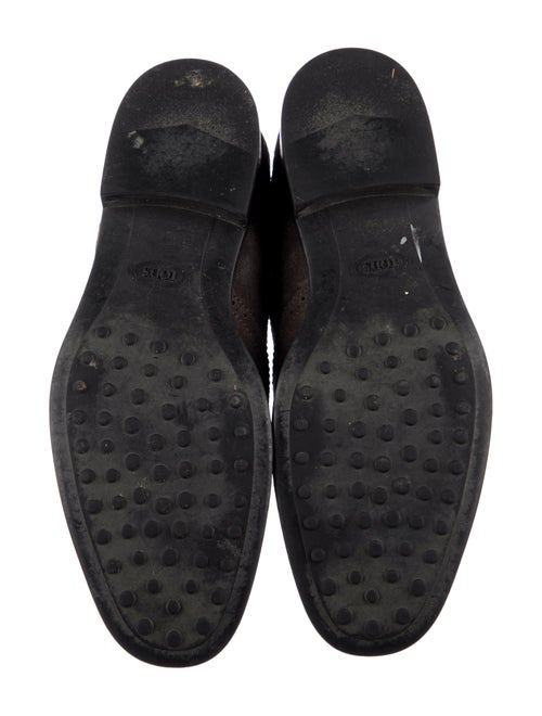 Tod's Suede Lasercut Accents Oxfords