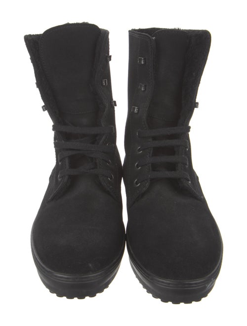 Tod's Suede Combat Boots