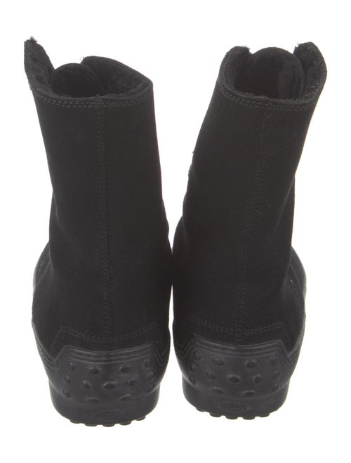 Tod's Suede Combat Boots