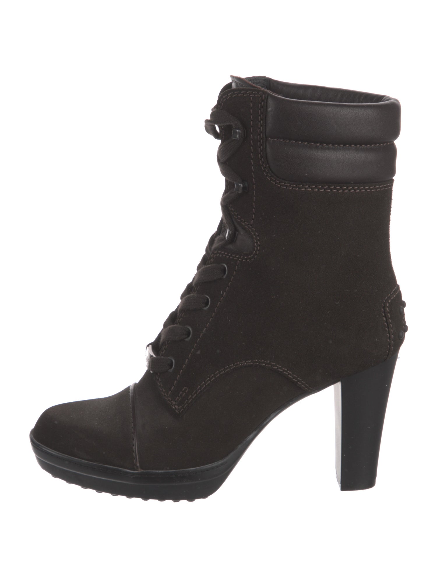 Tod's Suede Lace-Up Boots