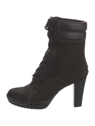 Tod's Suede Lace-Up Boots