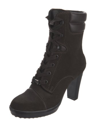 Tod's Suede Lace-Up Boots