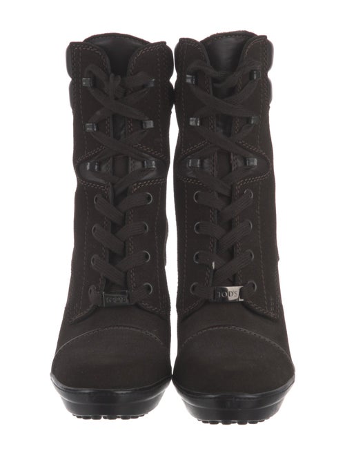 Tod's Suede Lace-Up Boots