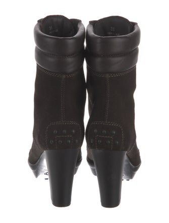 Tod's Suede Lace-Up Boots