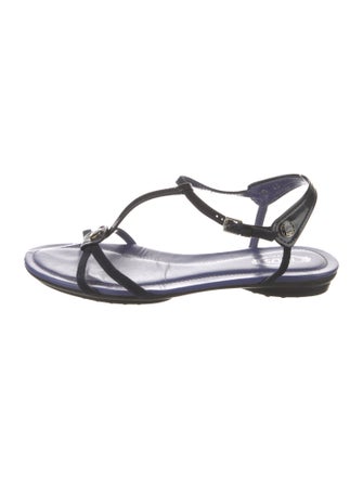 Tod's Patent Leather T-Strap Sandals