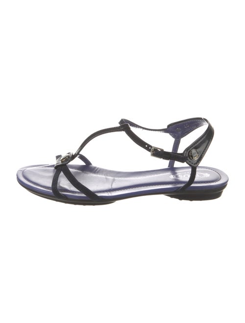 Tod's Patent Leather T-Strap Sandals