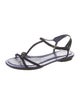 Tod's Patent Leather T-Strap Sandals