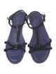 Tod's Patent Leather T-Strap Sandals