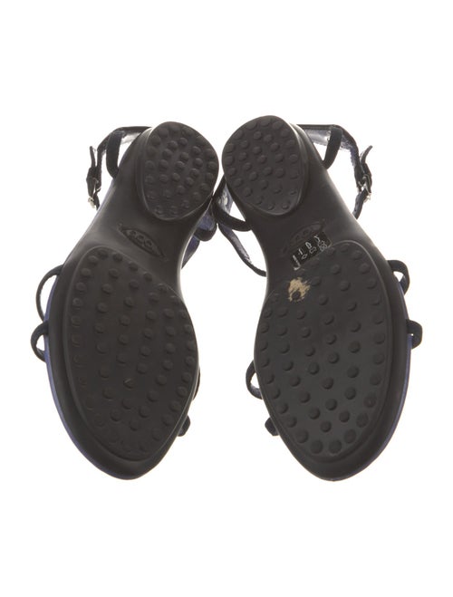 Tod's Patent Leather T-Strap Sandals