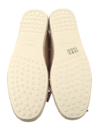 Tod's Leather Espadrilles