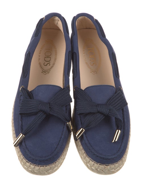 Tod's Suede Bow Accents Espadrilles