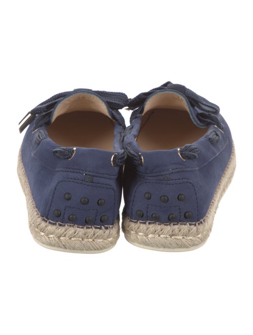 Tod's Suede Bow Accents Espadrilles