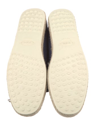 Tod's Suede Bow Accents Espadrilles