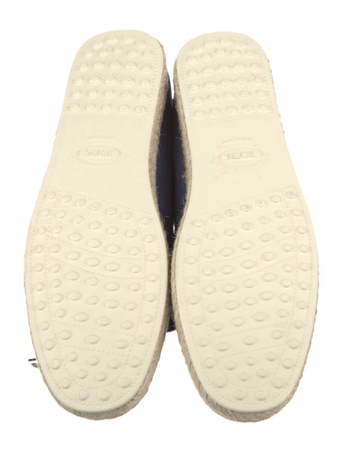 Tod's Suede Bow Accents Espadrilles