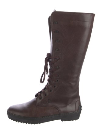 Tod's Leather Lace-Up Boots