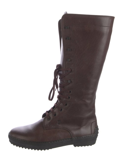 Tod's Leather Lace-Up Boots