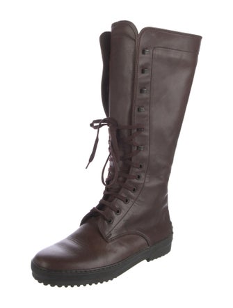 Tod's Leather Lace-Up Boots