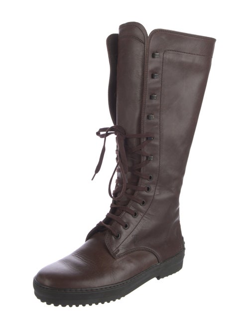 Tod's Leather Lace-Up Boots