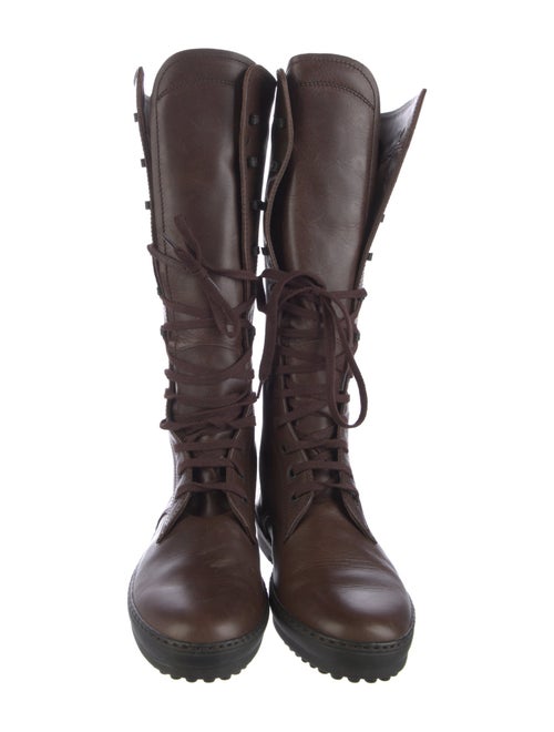 Tod's Leather Lace-Up Boots