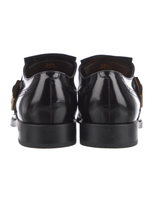 Tod's Patent Leather Fringe Trim Accent Oxfords