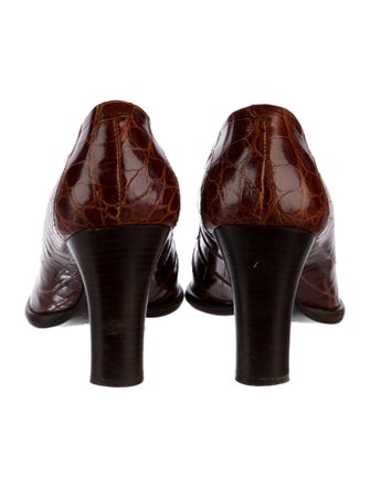 Tod's Alligator Printed Pumps