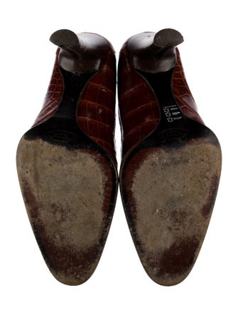 Tod's Alligator Printed Pumps