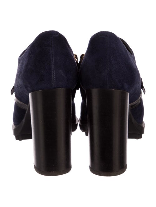 Tod's Suede Whipstitch Trim Boots